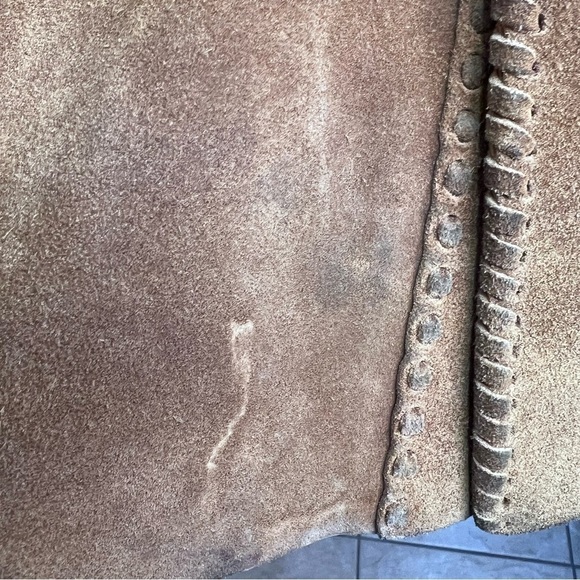 Vintage 60s 70s Handcrafted Leather Suede Jacket Size Small - Picture 4 of 16